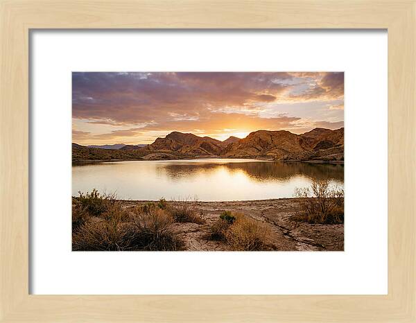 Desert Serenity At Sunset