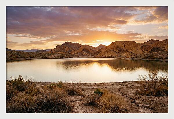 Desert Serenity At Sunset
