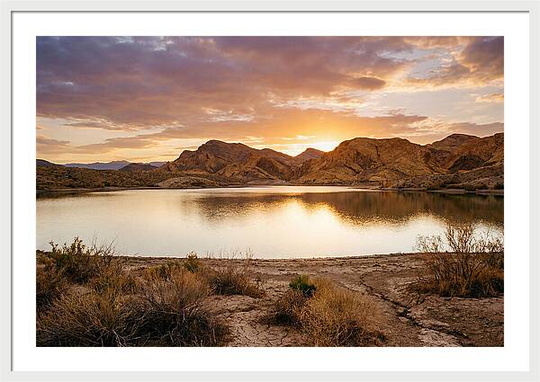Desert Serenity At Sunset