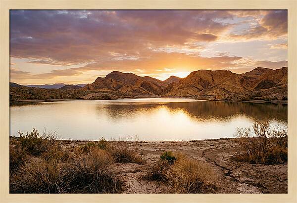 Desert Serenity At Sunset