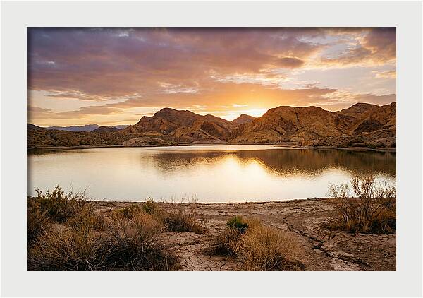 Desert Serenity At Sunset