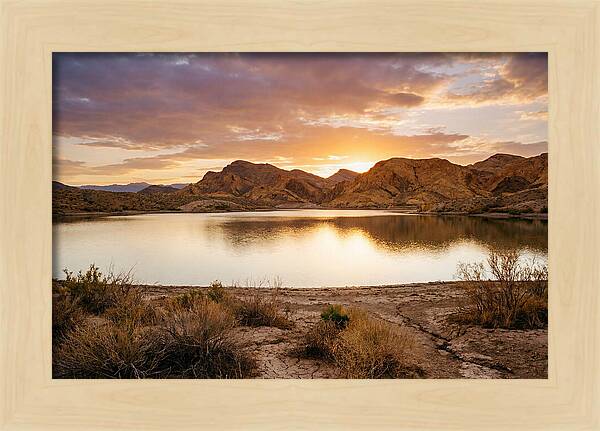 Desert Serenity At Sunset