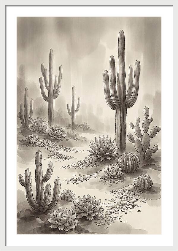 Desert Serenity With Cacti