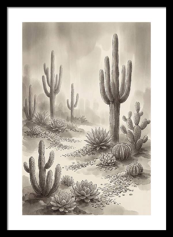 Desert Serenity With Cacti