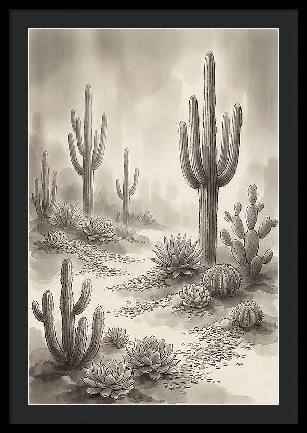 Desert Serenity With Cacti