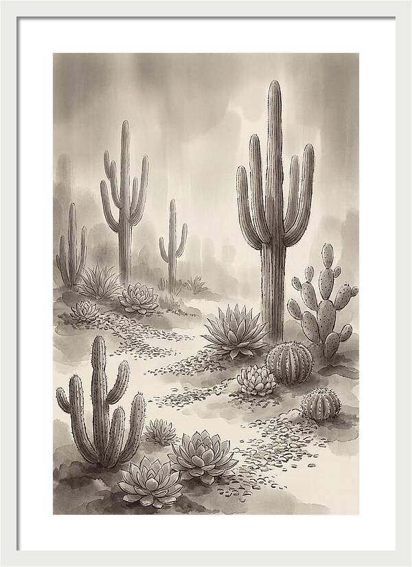 Desert Serenity With Cacti