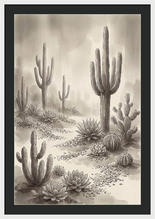 Desert Serenity With Cacti