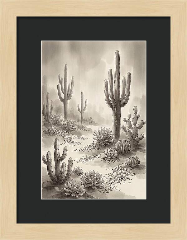 Desert Serenity With Cacti