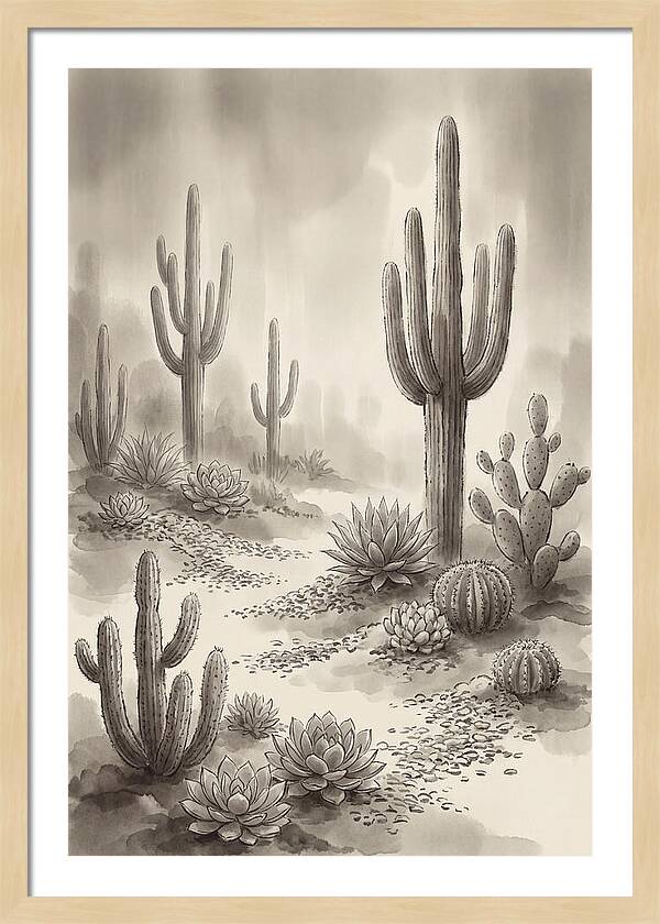 Desert Serenity With Cacti