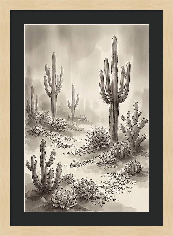 Desert Serenity With Cacti