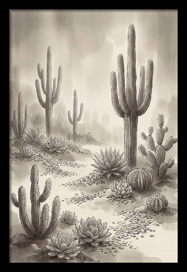 Desert Serenity With Cacti