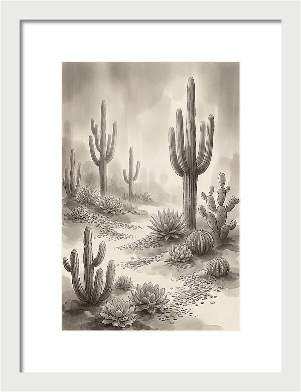 Desert Serenity With Cacti