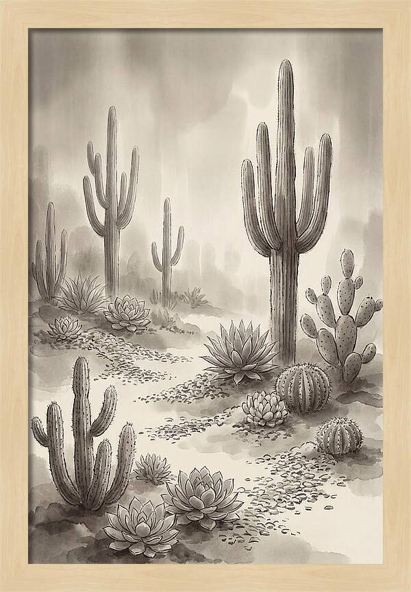Desert Serenity With Cacti
