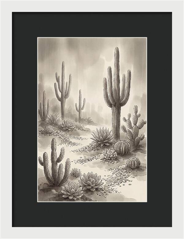 Desert Serenity With Cacti