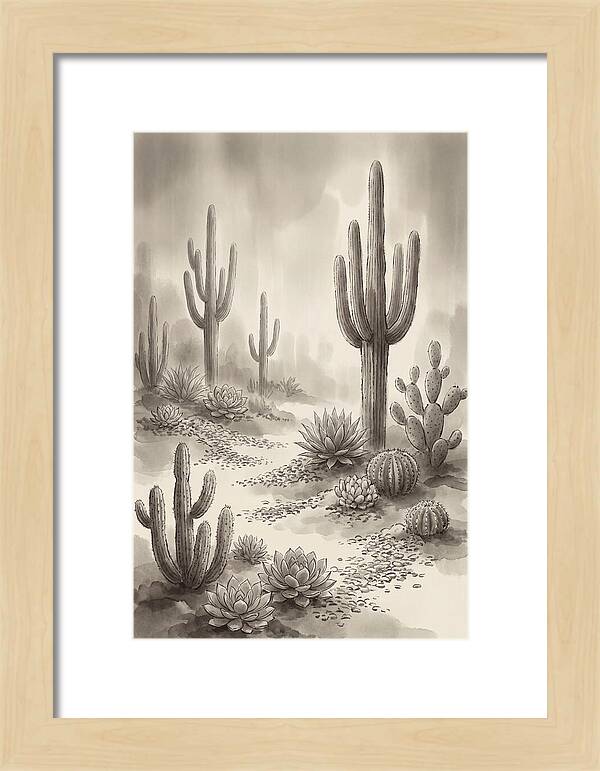 Desert Serenity With Cacti