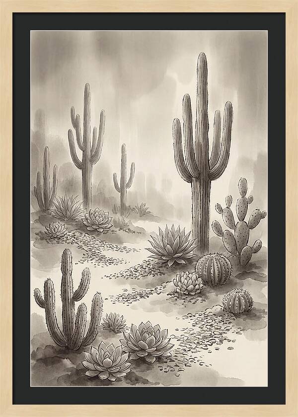 Desert Serenity With Cacti
