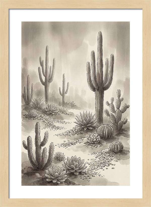 Desert Serenity With Cacti
