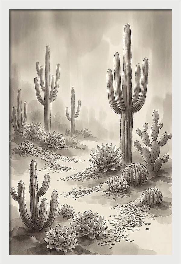 Desert Serenity With Cacti