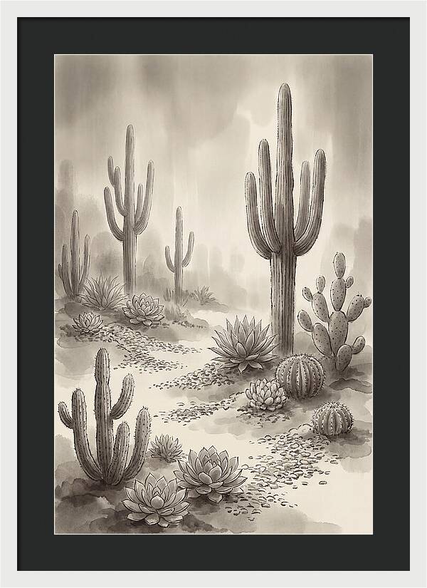 Desert Serenity With Cacti