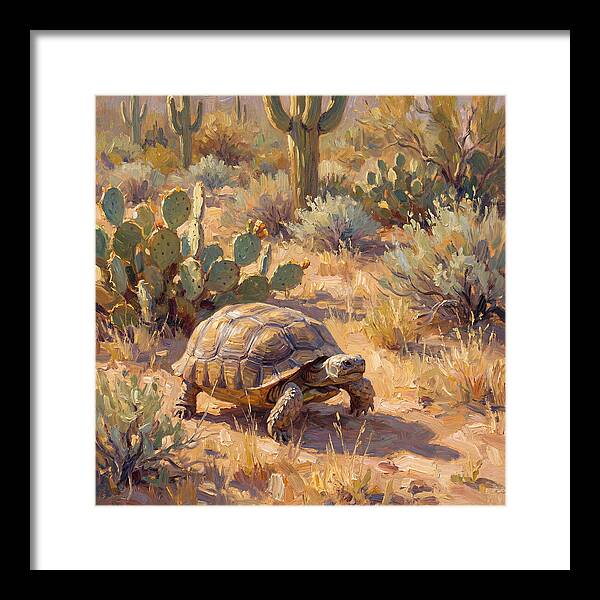 Desert Tortoise In Sunlight