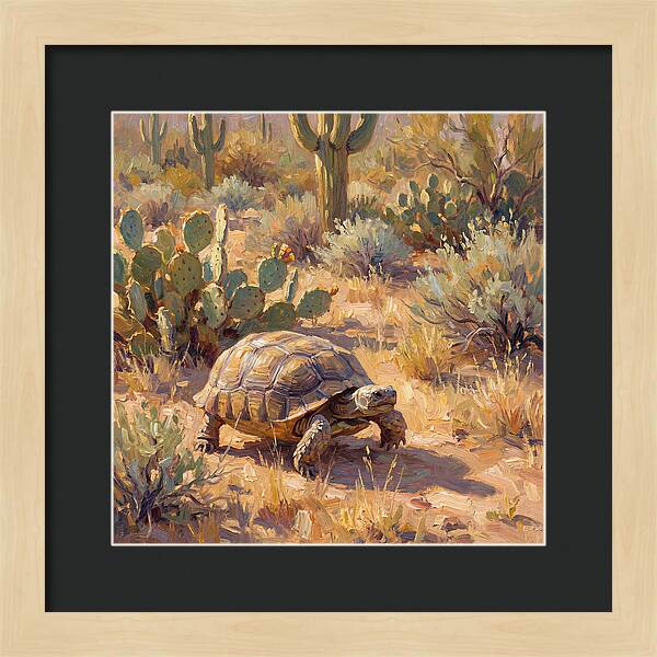 Desert Tortoise In Sunlight
