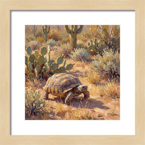 Desert Tortoise In Sunlight