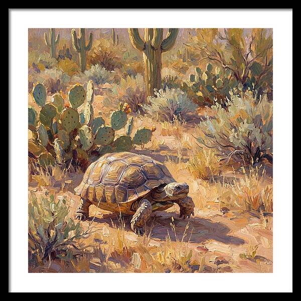 Desert Tortoise In Sunlight