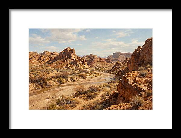 Desert Tranquility At Dusk