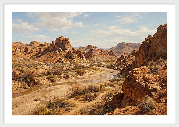 Desert Tranquility At Dusk
