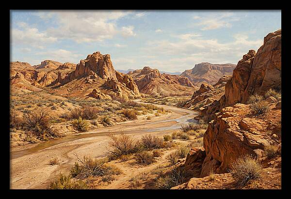 Desert Tranquility At Dusk