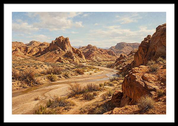 Desert Tranquility At Dusk