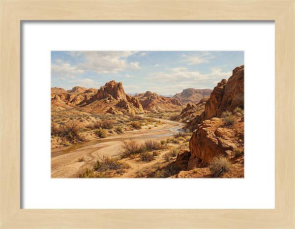 Desert Tranquility At Dusk