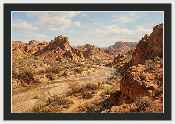 Desert Tranquility At Dusk