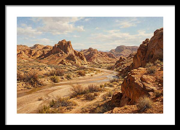 Desert Tranquility At Dusk