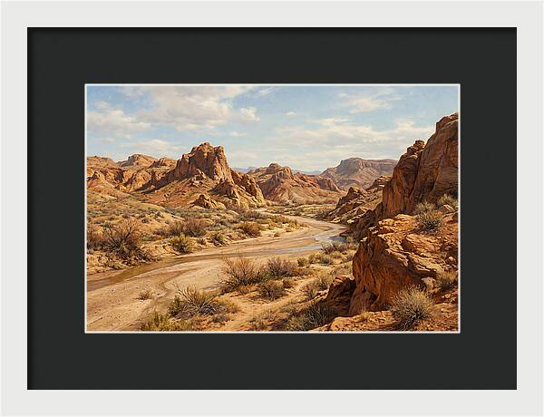 Desert Tranquility At Dusk