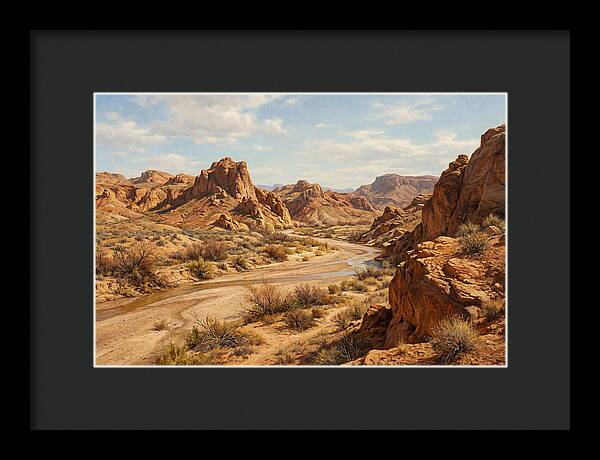 Desert Tranquility At Dusk
