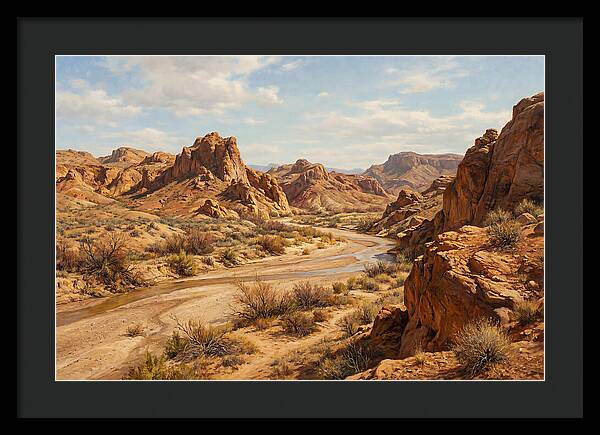 Desert Tranquility At Dusk