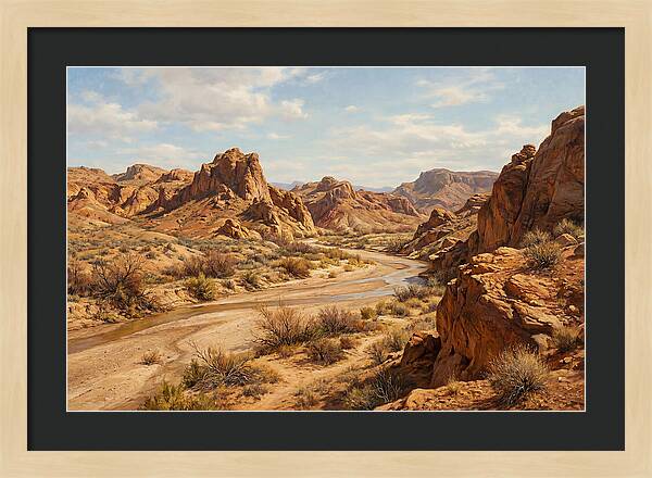 Desert Tranquility At Dusk