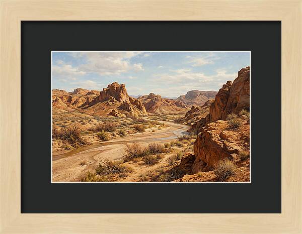 Desert Tranquility At Dusk