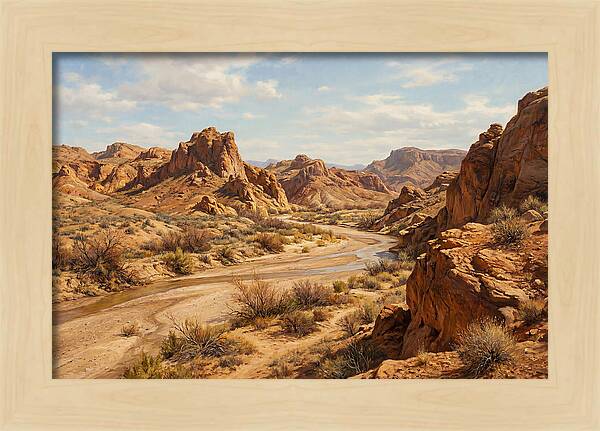 Desert Tranquility At Dusk