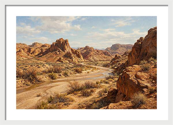 Desert Tranquility At Dusk