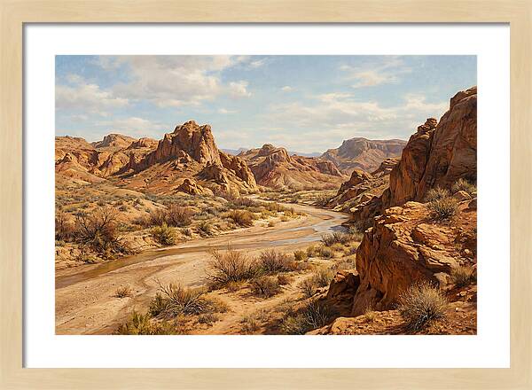 Desert Tranquility At Dusk
