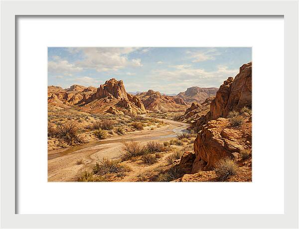 Desert Tranquility At Dusk