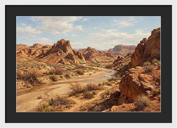 Desert Tranquility At Dusk