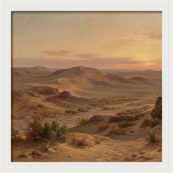 Desert Tranquility At Twilight