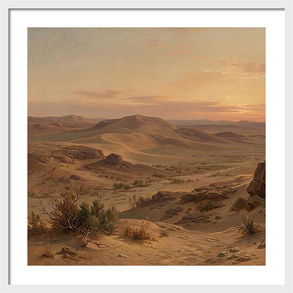 Desert Tranquility At Twilight