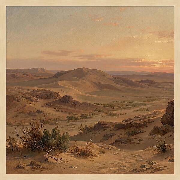 Desert Tranquility At Twilight