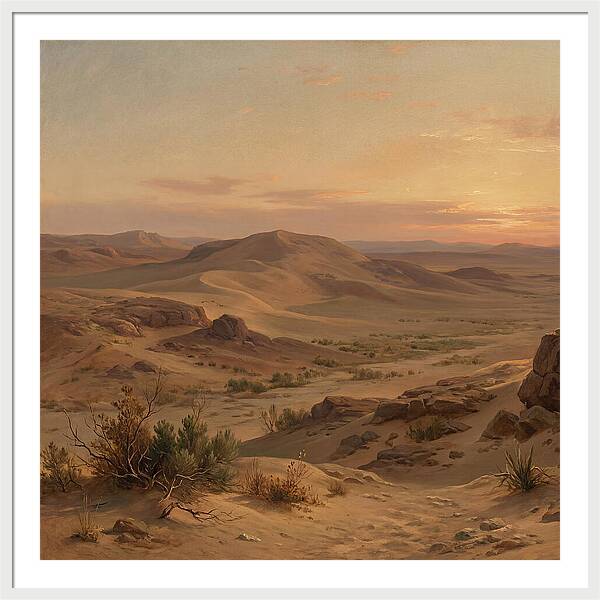 Desert Tranquility At Twilight