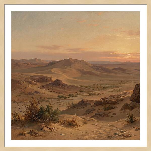Desert Tranquility At Twilight