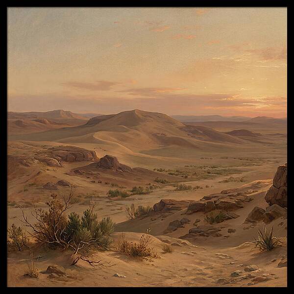 Desert Tranquility At Twilight